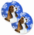 Dog Themed Holiday Christmas Cup Holder Car Coasters (Set of 2) - 638508594013
