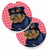 Dog Themed Valentine's Day Cup Holder Car Coasters (Set of 2) - 638508589354