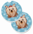 Dog Themed Holiday Christmas Cup Holder Car Coasters (Set of 2) - 638508566393