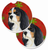 Dog Themed Holiday Christmas Cup Holder Car Coasters (Set of 2) - 638508589460