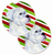 Dog Themed Holiday Christmas Cup Holder Car Coasters (Set of 2) - 638508592514