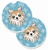 Dog Themed Holiday Christmas Cup Holder Car Coasters (Set of 2) - 638508565921
