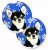 Dog Themed Holiday Christmas Cup Holder Car Coasters (Set of 2) - 638508591821