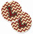 Letter Chevron Cup Holder Car Coasters (Set of 2) - 638508577481