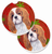 Dog Themed Holiday Christmas Cup Holder Car Coasters (Set of 2) - 638508592170
