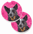 Dog Themed Cup Holder Car Coasters (Set of 2) - 638508590961