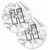 Letter Musical Letters Cup Holder Car Coasters (Set of 2) - 638508584977