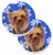 Dog Themed Holiday Christmas Cup Holder Car Coasters (Set of 2) - 638508591487