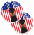 Dog Themed American Flag Cup Holder Car Coasters (Set of 2) - 638508566850