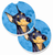 Dog Themed Cup Holder Car Coasters (Set of 2) - 638508595416
