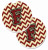 Letter Chevron Cup Holder Car Coasters (Set of 2) - 638508577429
