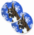 Dog Themed Holiday Christmas Cup Holder Car Coasters (Set of 2) - 638508592521