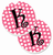 Letter Monogram Cup Holder Car Coasters (Set of 2) - 638508567147
