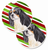 Dog Themed Holiday Christmas Cup Holder Car Coasters (Set of 2) - 638508591340