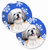 Dog Themed Holiday Christmas Cup Holder Car Coasters (Set of 2) - 638508591661