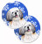 Dog Themed Holiday Christmas Cup Holder Car Coasters (Set of 2) - 638508591661