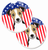 Dog Themed American Flag Cup Holder Car Coasters (Set of 2) - 638508567017
