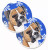 Dog Themed Holiday Christmas Cup Holder Car Coasters (Set of 2) - 638508591739