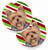 Dog Themed Holiday Christmas Cup Holder Car Coasters (Set of 2) - 638508591319