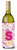 Monogram Letter Flowers and Butterflies Wine Bottle Hugger - 638508018984
