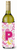 Monogram Letter Flowers and Butterflies Wine Bottle Hugger - 638508018953