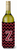 Monogram Letter Chevron Wine Bottle Hugger - 638508016201