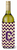 Monogram Letter Chevron Wine Bottle Hugger - 638508032317