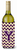 Monogram Letter Chevron Wine Bottle Hugger - 638508032539