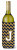 Monogram Letter Chevron Wine Bottle Hugger - 638508031600