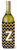 Monogram Letter Chevron Wine Bottle Hugger - 638508031761