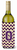 Monogram Letter Chevron Wine Bottle Hugger - 638508032430
