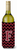Monogram Letter Chevron Wine Bottle Hugger - 638508016003