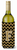 Monogram Letter Chevron Wine Bottle Hugger - 638508014702