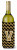 Monogram Letter Chevron Wine Bottle Hugger - 638508014863