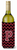 Monogram Letter Chevron Wine Bottle Hugger - 638508016102