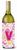 Monogram Letter Flowers and Butterflies Wine Bottle Hugger - 638508019011