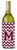 Monogram Letter Chevron Wine Bottle Hugger - 638508015556