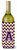 Monogram Letter Chevron Wine Bottle Hugger - 638508032294