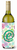 Monogram Letter Flowers Wine Bottle Hugger - 638508020406