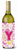 Monogram Letter Flowers and Butterflies Wine Bottle Hugger - 638508019042
