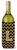 Monogram Letter Chevron Wine Bottle Hugger - 638508014764