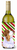 Candy Cane Holiday Christmas Design with Dog Wine Bottle Hugger - 615872701131