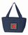 Letter G Football Orange, Blue and white Lunch Bag - 638508863706