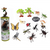 Insect 3" Figurine Toy Tube, Display Set of 6 Tubes - 667741122707
