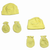 Bambini Neutral Baby Cap and Mittens 4 Piece Set - 763276256273