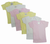 Bambini Girls Pastel Variety Short Sleeve Lap T-shirts  Variety Pack - 763276254774