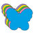 Butterfly Assorted Color Creative Cut-Outs - 098497005707