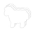 Sheep Foam Single Color Creative Cut-Outs - 098497074338