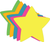 Star Bright Neon Assorted Color Small Cut-Outs - 098497064261