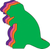 Dinosaur Assorted Color Creative Cut-Outs - 098497005790